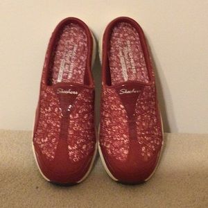 Sketchers slip on shoes.